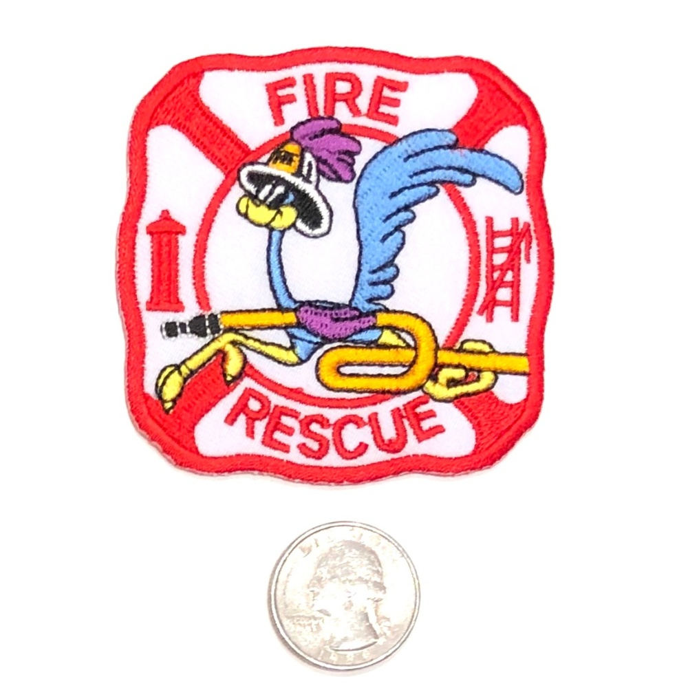Looney Tunes patch Road Runner iron on fireman DIY - Picture 1 of 1